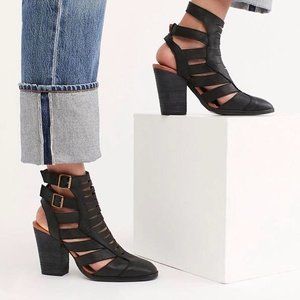 Free People Hayes Leather cutout boots